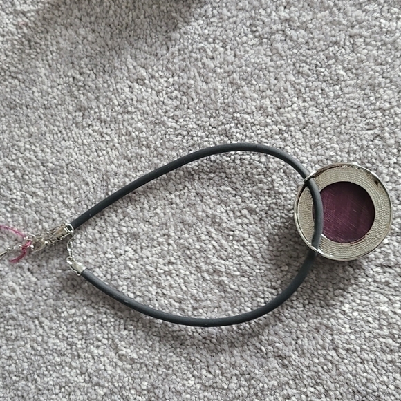 TRÏBE Faux Wood Disc Cord Necklace NWOT - Picture 6 of 7